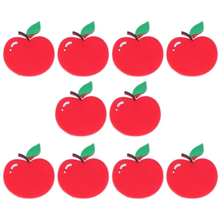 

10pcs Fruit Refrigerator Magnet Sticker Office Magnet Fruit Fridge Magnet (Apple)