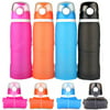 Collapsible Water Bottle, 20oz BPA-Free Leak-Proof Lightweight Silicone Sports Travel Camping Water Bottles,Blue color