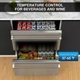 thumbnail image 3 of Rocita 24 Inch Under Counter Double Drawer Fridge, Indoor and Outdoor Beverage Refrigerator, 3 of 8