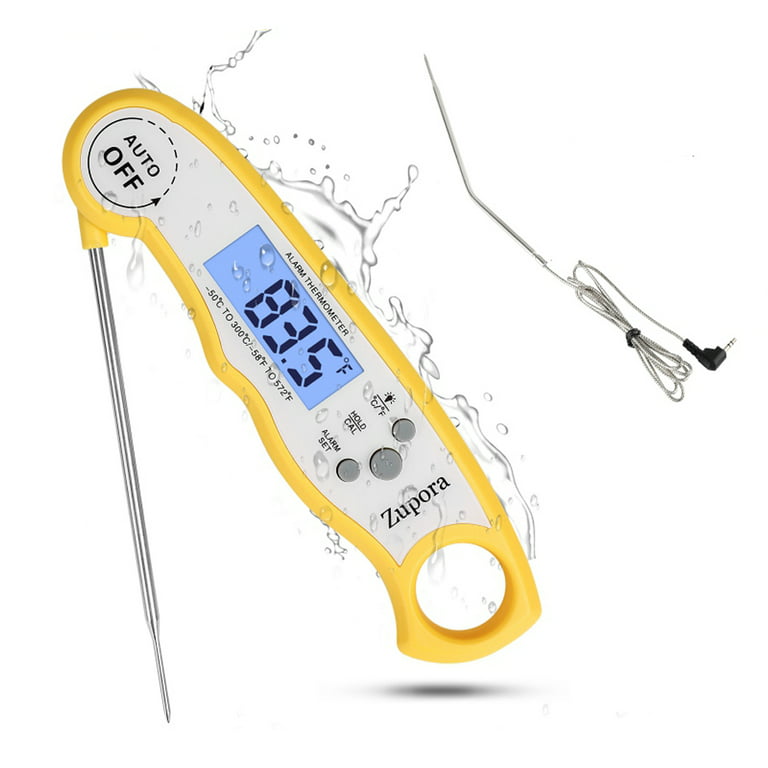 Digital Thermometers for Cooking, Waterproof Instant Read Food Thermometer  for Meat, Deep Frying, Baking, Outdoor Grilling & BBQ