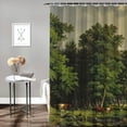 thumbnail image 2 of Awypu Chic Modern Bathroom Decor Waterproof Shower Curtain Multiple Sizes White, 2 of 7