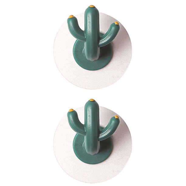 Bearachild Organizadores autoadhesivos Toallero montado en la pared Gancho de cactus Gancho de baño Almacenamiento y organización del hogar No.04