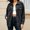 Black, variant on Womens Oversized Denim Jacket,Button Front Loose Fit Jean Jacket with Pockets,Drop Shoulder Casual Vintage Washed Coat for Spring Fall Streetwear Black L