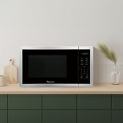 Magic Chef MC99MST Countertop Microwave Oven, 900 W, Stainless Steel