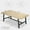 Wood, variant on Acekid 71 Inch Rectangular Dining Table for 6-10 People Modern Farmhouse Kitchen Table with Adjustable Feet Sturdy Long Black
