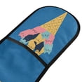 thumbnail image 4 of Yayeee Double Oven Mitt Kitchen Heat Resistant Baking 35" x7" Quilted Glove, Colorful Ice Cream Cat, 4 of 6