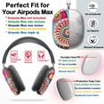 thumbnail image 2 of Protective Cover for AirPods Max Funky Patterns - Watercolor Folk Art=11 Headphones Aesthetic Print Snap On Cases, 2 of 5