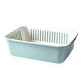 thumbnail image 1 of Hyasfey Double Layer Kitchen Strainer Colander Set Food Grade BPA Free Vegetable Washing Bowl Multifunctional Fruits Drain Basket, 1 of 7