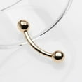 thumbnail image 2 of 14 Karat Gold Basic Curved Barbell, 2 of 3
