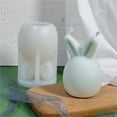 thumbnail image 2 of Easter Rabbit Candle Silicone Mould DIY Rabbit Aromatherapy Candle Gypsum Expansion Stone Silicone Mould Tumbler Turner, 2 of 5