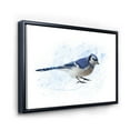 thumbnail image 3 of Designart 'Ancient Blue Jay Bird' Traditional Framed Canvas Wall Art Print, 3 of 5