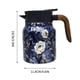 thumbnail image 4 of Tetera vintage floral con infusor de té incorporado | Cafetera y tetera de acero inoxidable con aislamiento de 800 ml | Dispensador de presión con una sola mano y boquilla en forma de V para l, 4 of 4