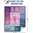 thumbnail image 2 of Gymnastics Gifts for Girls, Girls Gymnastics Blanket Gifts, Gifts for Gymnasts Gymnastics Girls, Gymnastics Blanket for Girls, Gymnastics Christmas Birthday Gifts Throw Blanket 50" x 40", 2 of 6