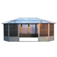thumbnail image 4 of Gazebo Penguin Florence Solarium 12 ft. x 18 ft. en Gris, 4 of 9