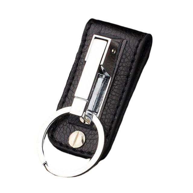 Guardurnaity LLavero de cinturón de hombre de aleación de cuero portátil decorativo elegante anticorrosivo pulido brillante antioxidante decoración de Ropa, zapatos y accesorios Miscelánea Plata Guardurnaity AP014196-02