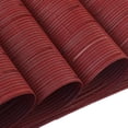 thumbnail image 5 of Plastic Placemats,Non Slip Washable Placemats for Dining Table Wipe Clean Table Mats Set of 6(Burgundy Red), 5 of 6