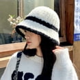 thumbnail image 3 of SikaFu Version Of Fashion Color Matching Wool Hat Female High -Level Sensor Woven Cap, 3 of 9