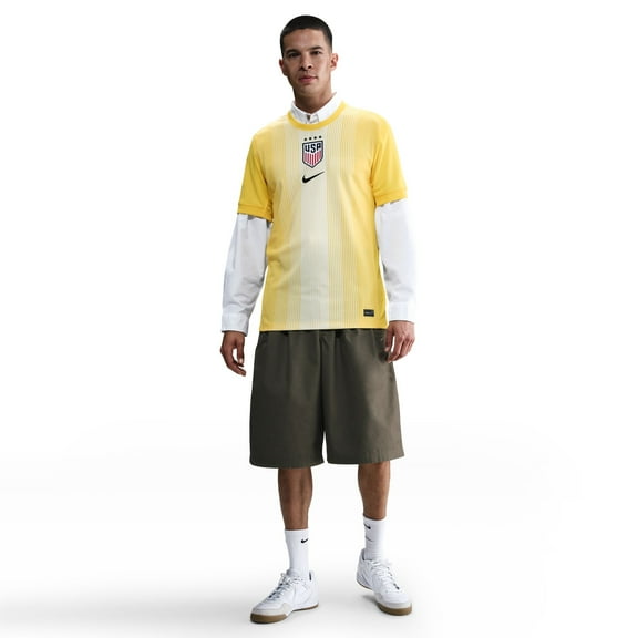 Men's Nike Yellow USWNT 2025 Goalkeeper Stadium Jersey