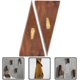 thumbnail image 4 of 2 uds. Gancho para colgar ropa y sombreros en la pared de madera maciza de nogal negro, gancho para ropa y sombreros de baño, gancho de pared decorativo, gancho para toallas, 4 of 5