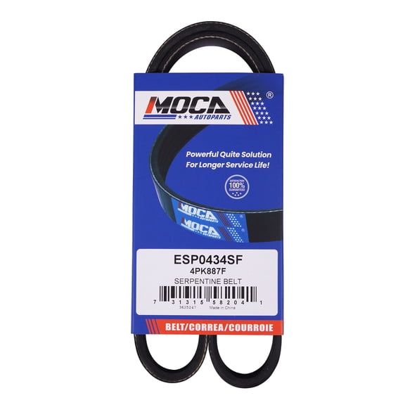 MOCA AUTOPARTS 4PK887F Accessory Drive Belt Fit for 2014-2023 Chevrolet Silverado 1500 5.3L 6.2L & 2014-2023 GMC Sierra 1500 5.3L 6.2L & 2015-2023 Cadillac Escalade 6.2L
