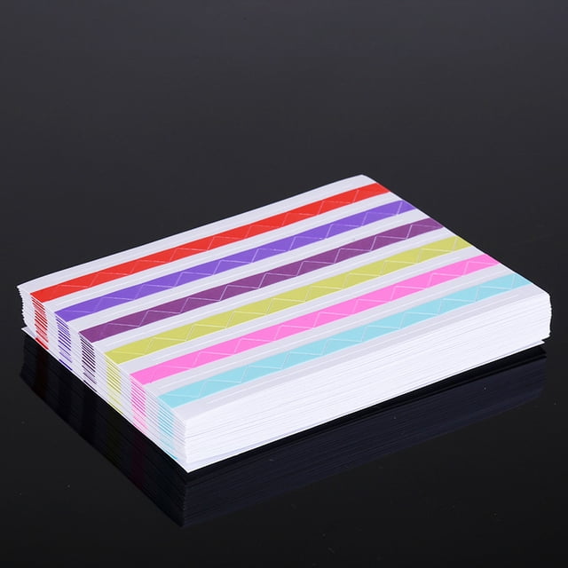 Pegatinas de esquinas de fotos coloridas, pegatinas de esquinas de papel kraft de PVC, pegatinas de esquinas de álbumes de bricolaje, accesorios transparentes