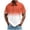 03# Orange, variant on IhhxPro Men's Short Sleeve Gradient Collared Shirt with Button Detail Quick Dry Loose Fit Casual Tee Summer Vacation Beach Golf Activewear M-4XL