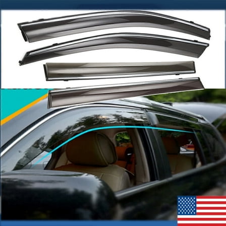 Window Visor Sun Rain Guard Vent Wind Deflector For 2014-19 Toyota Highlander
