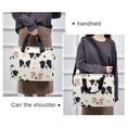 thumbnail image 6 of 16" Laptop Briefcase for Work Travel Laptop Shoulder Bag Carrying Handbag Laptop Case Dog Head and Paw Prints, 6 of 8