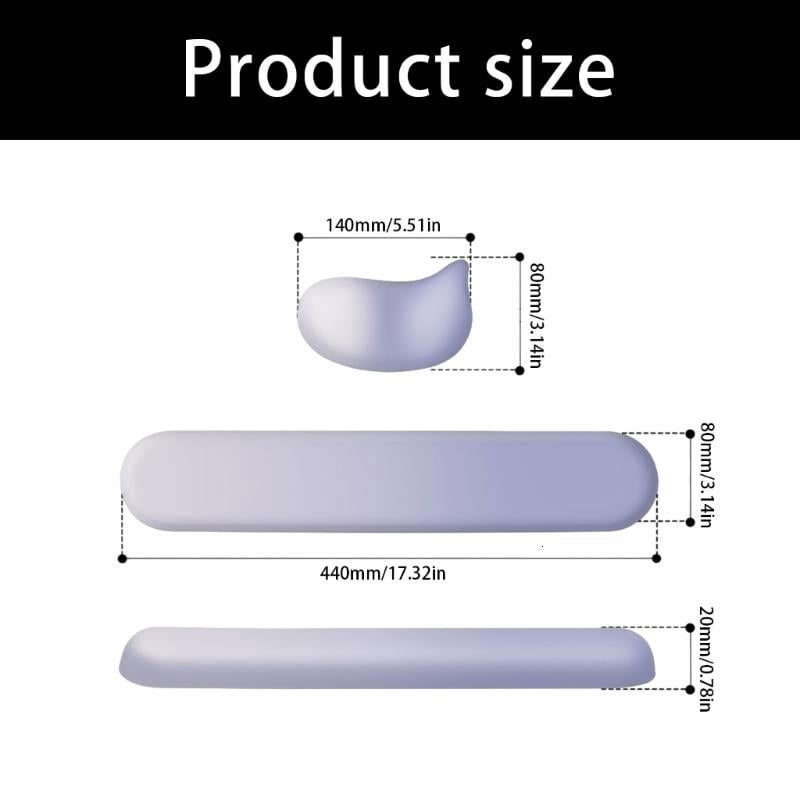 CEORPER Mouse Pad Comfort Wrist Rest For Keyboard And Mouse Cushioned Support Mat