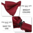 thumbnail image 4 of LOLIPPYY Red Men Bow Tie for Wedding and Party Featuring Polyester and Adjustable Design, 4 of 8