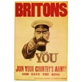 thumbnail image 3 of Vintage Apple Collection 11x14 Black Modern Framed Museum Art Print Titled - Britons Wants You, 3 of 5