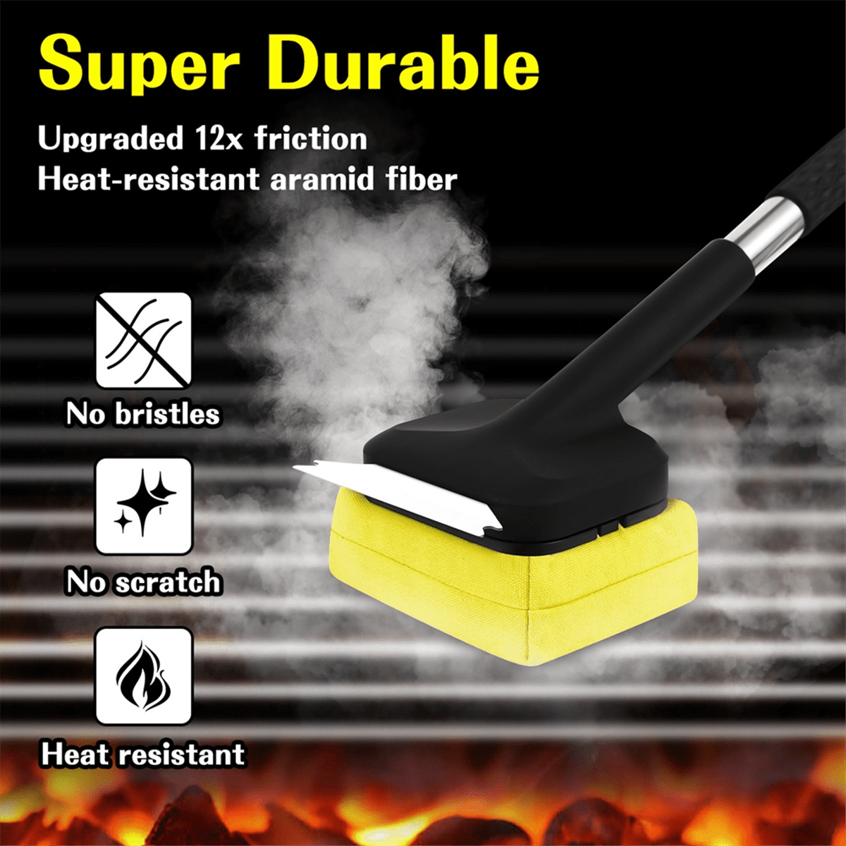 Outdoor Grill Brush, Safe Steam Cleaning Grill for All Grill Types, Grill Cleaner Scraper BBQ Brush, BBQ Accessories