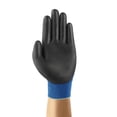 thumbnail image 3 of Ansell HyFlex 11-618 Nylon Light Duty Multi-Purpose Glove with Knitwrist, Abrasion/Cut Resistant, Size 10, Blue (Pack of 12 Pair), 3 of 9