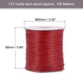 thumbnail image 2 of Unique Bargains 2 Packs Beading Thread Bracelet Weave Bead Craft Cord 1.5mm 158M/Roll (172-Yards) Decorative String, Red, 2 of 7