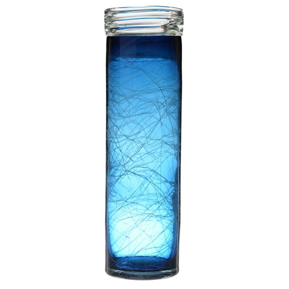 Adorning Tall Glass Vase, Blue