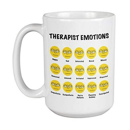 

Therapist Emotions Psychiatry Humor Poker Emoji Face Coffee & Tea Gift Mug For Expressionless Psychiatrist Clinical Psychologist School Counselor Psychotherapist & Mental Health Therapists (15oz)