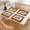 thumbnail image 4 of 6 Pack Halloween Placemats for Dining Table,12.5 x 16.5 Inch with Halloween Table Mats,Witch Gnome Pumpkin Jack-O-Lanterns Orange Table Decorations, 4 of 7