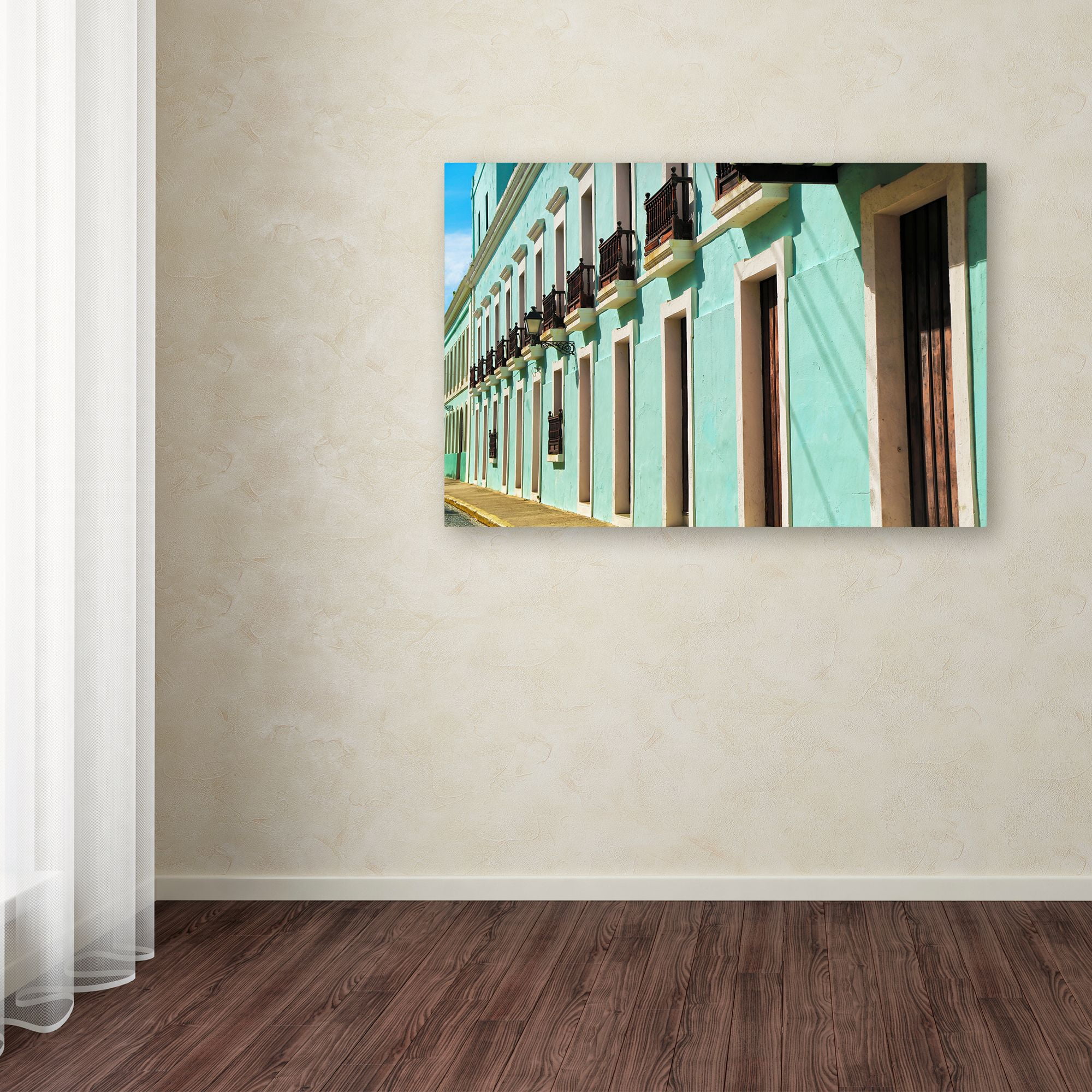 Trademark Fine Art "Old San Juan 2" Canvas Art by CATeyes