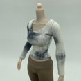 thumbnail image 1 of Figuras de acción CUTICAT blusa ajustada de manga larga 1:6 ropa informal para figuras de acción femeninas 12 pulgadas Cuello bajo, 1 of 8