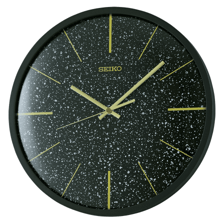 Seiko QXA828KLH Wall Clock, Black