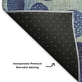 thumbnail image 5 of Addison Rugs Mayfield Premium Machine Washable Transitional Geometric Navy Rectangle Rug, 3' x 5', 5 of 7