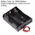 thumbnail image 3 of Unique Bargains Battery Case Storage Box 3 Slots x 3.7V 2-Wire Lead for 3 x 18650 Battery 6Pcs, 3 of 6