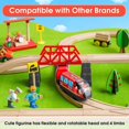thumbnail image 4 of Train Locomotive à Batterie Tiny Land - Train Puissant Compatible avec Pistes en Bois et Trains - Jouets pour Tout-Petits - Rouge, 4 of 4