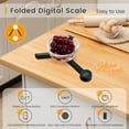 thumbnail image 3 of Báscula de cocina digital plegable, báscula de alimentos portátil compacta de alta precisión con pantalla LCD, apagado automático y funciones de tara, para medir la ingesta de personas con una, 3 of 7