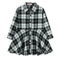 thumbnail image 2 of Esaierr Kids Girls Spring Fall Printed Dresses Toddler Baby Long Sleeved Dress Printed Plaid Dress Casual Comfortable Breathable Sleeve Dresses Party Dress,Sizes 3-11T, 2 of 9