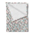 thumbnail image 2 of Abstract Soft Flannel Fleece Throw Blanket, Rounded Squares Illustration, Cozy Plush for Indoor and Outdoor Use, 50" x 60", Multicolor, by Ambesonne, 2 of 5