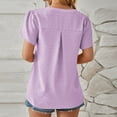 thumbnail image 6 of Scyoekwg Casual Womens Tops Trendy Going Out Tops Loose Short Sleeve Ladies Blouses Dressy Casual Womens Summer Fashion Cute T Shirts, 6 of 6