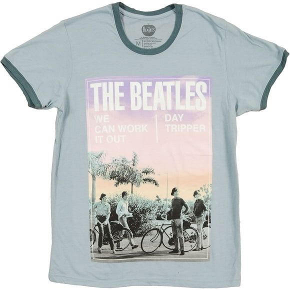 T-Shirt de Voyage de Jour pour Hommes Beatles Bleu