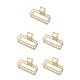 thumbnail image 1 of Sonducket Claw Clip Simple Style Portable Grip Exquisite Hair Decor Sturdy Alloy Accessories Barrettes Pins Geometric for Women KC Oro/Rectángulo 5Conjunto, 1 of 6
