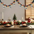 thumbnail image 6 of Christmas Garland with Floral Ribbon and Pom Poms 6.5 Feet Long Complete Decorative Set Includes 12 Bows and 6 Christmas Balls for Stair Railing Mantel and Window Holiday Decor, 6 of 6